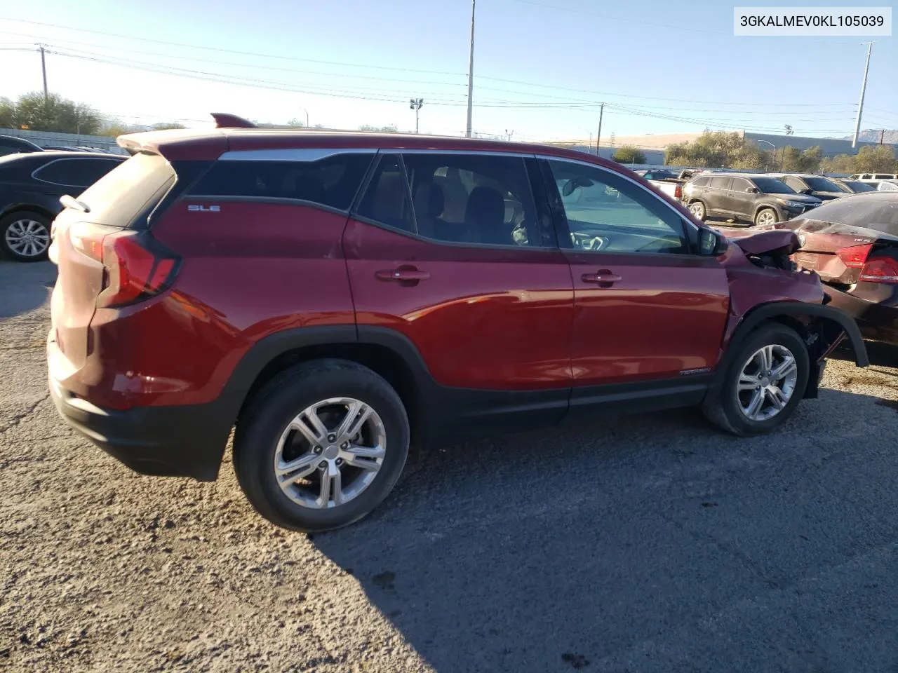 2019 GMC Terrain Sle VIN: 3GKALMEV0KL105039 Lot: 79763154