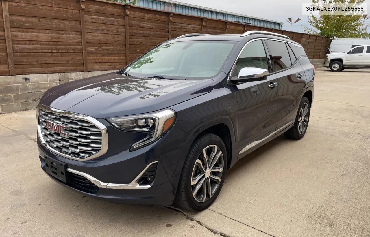 2019 GMC Terrain Denali VIN: 3GKALXEX0KL265568 Lot: 80143024