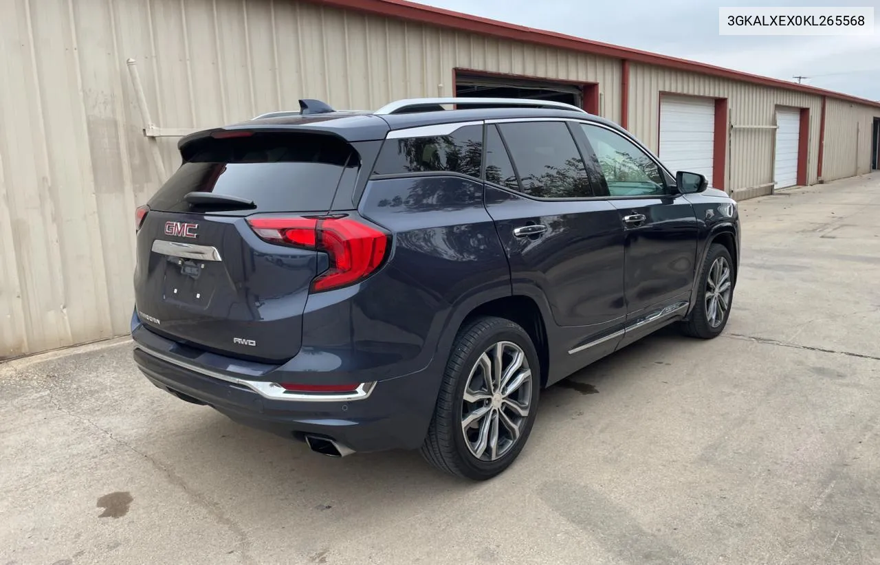 2019 GMC Terrain Denali VIN: 3GKALXEX0KL265568 Lot: 80143024