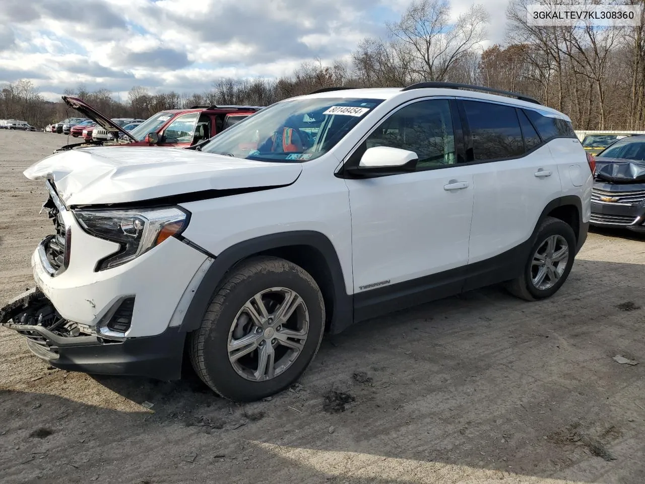 2019 GMC Terrain Sle VIN: 3GKALTEV7KL308360 Lot: 80148454