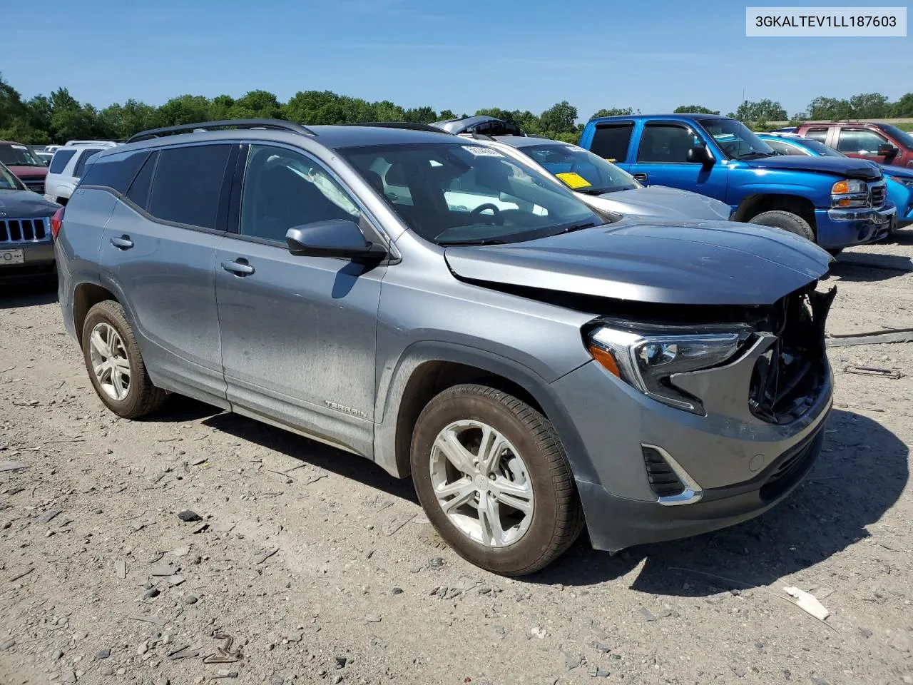 2020 GMC Terrain Sle VIN: 3GKALTEV1LL187603 Lot: 58144564