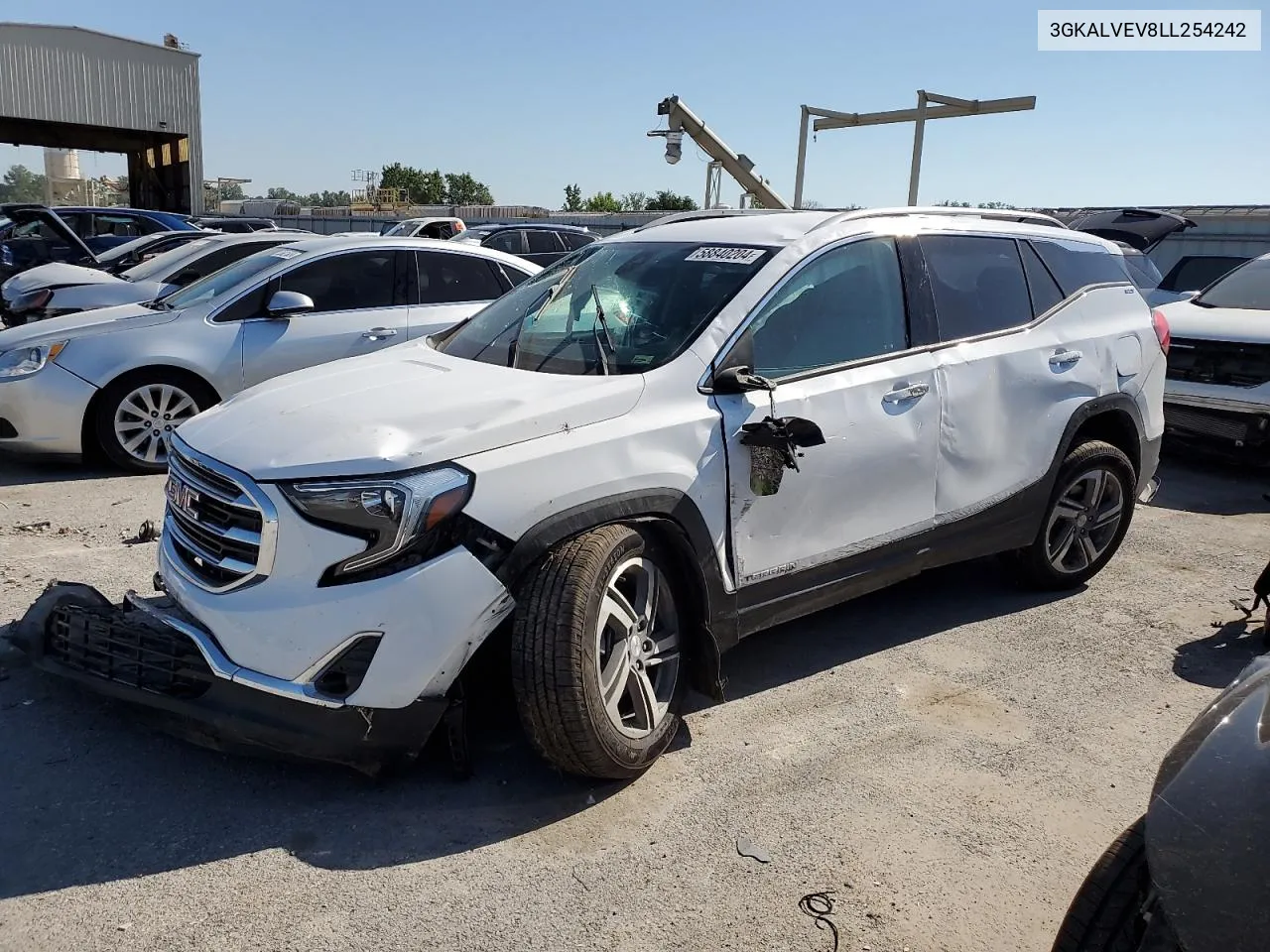 2020 GMC Terrain Slt VIN: 3GKALVEV8LL254242 Lot: 58840204