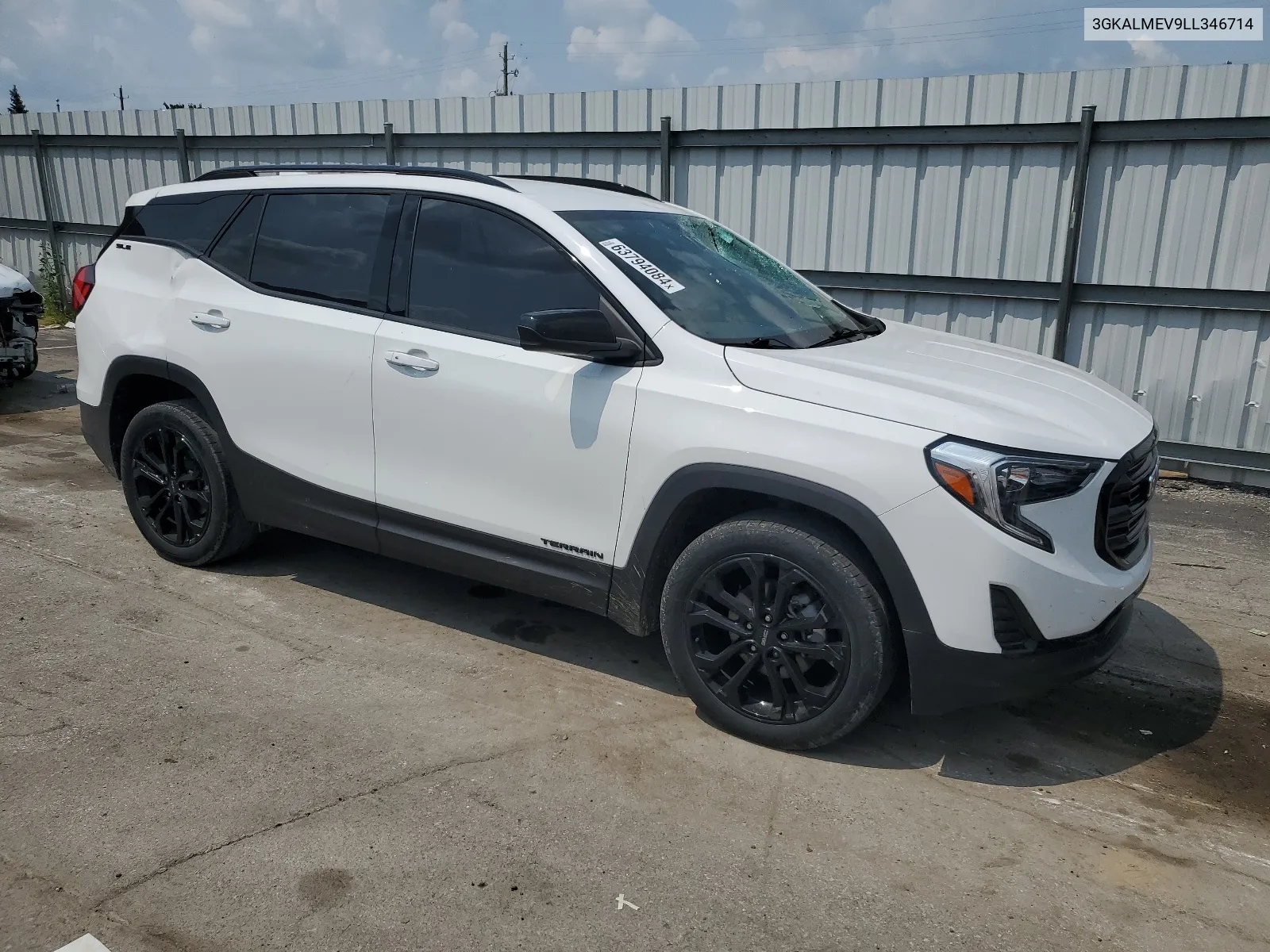 2020 GMC Terrain Sle VIN: 3GKALMEV9LL346714 Lot: 63794084