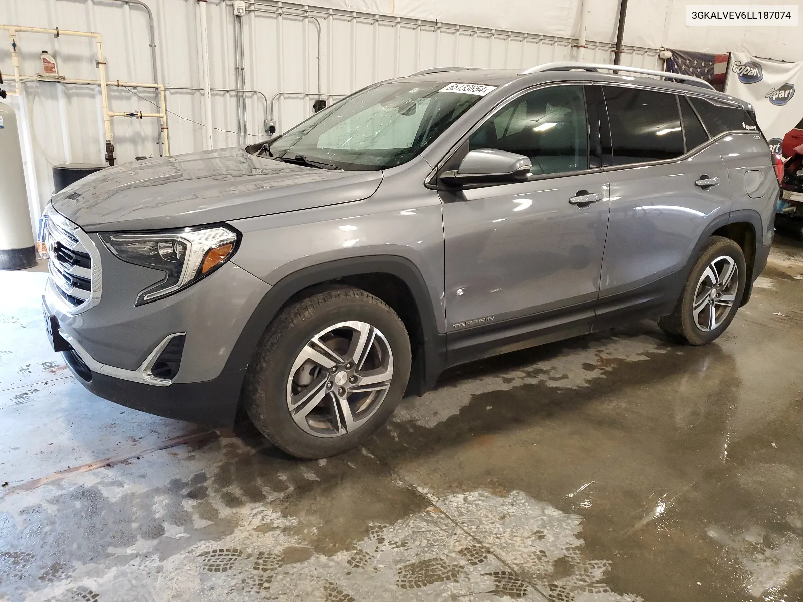 2020 GMC Terrain Slt VIN: 3GKALVEV6LL187074 Lot: 65133654