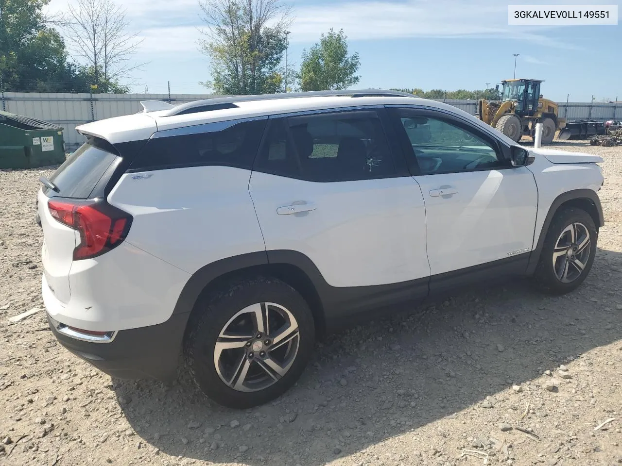 2020 GMC Terrain Slt VIN: 3GKALVEV0LL149551 Lot: 68289474