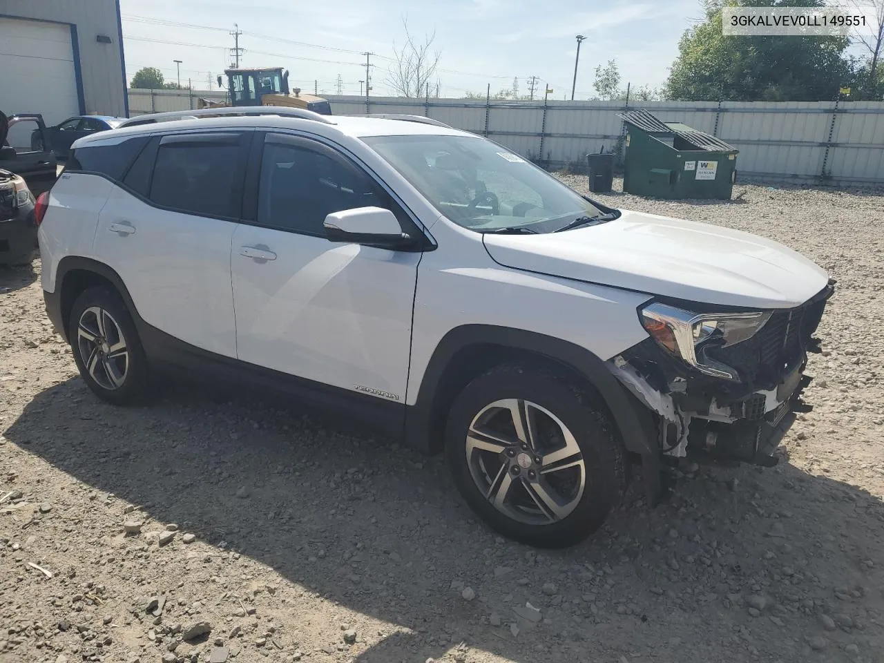 3GKALVEV0LL149551 2020 GMC Terrain Slt