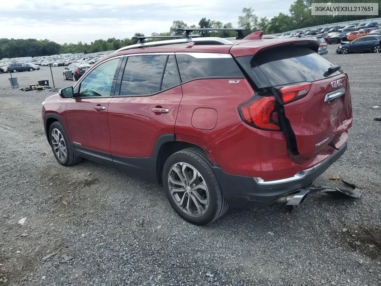 2020 GMC Terrain Slt VIN: 3GKALVEX3LL217651 Lot: 69469014