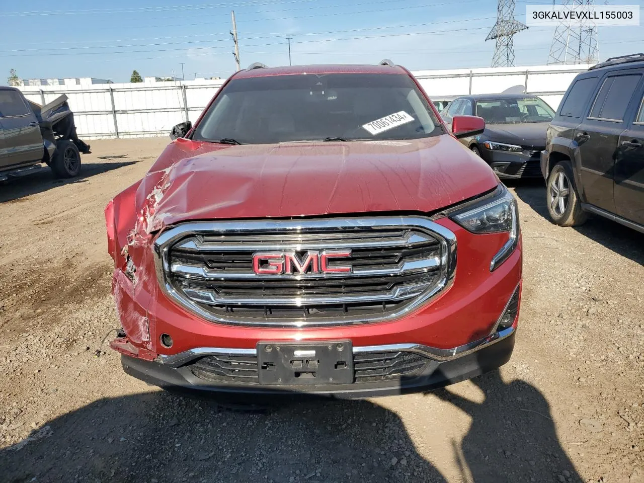 2020 GMC Terrain Slt VIN: 3GKALVEVXLL155003 Lot: 70061434