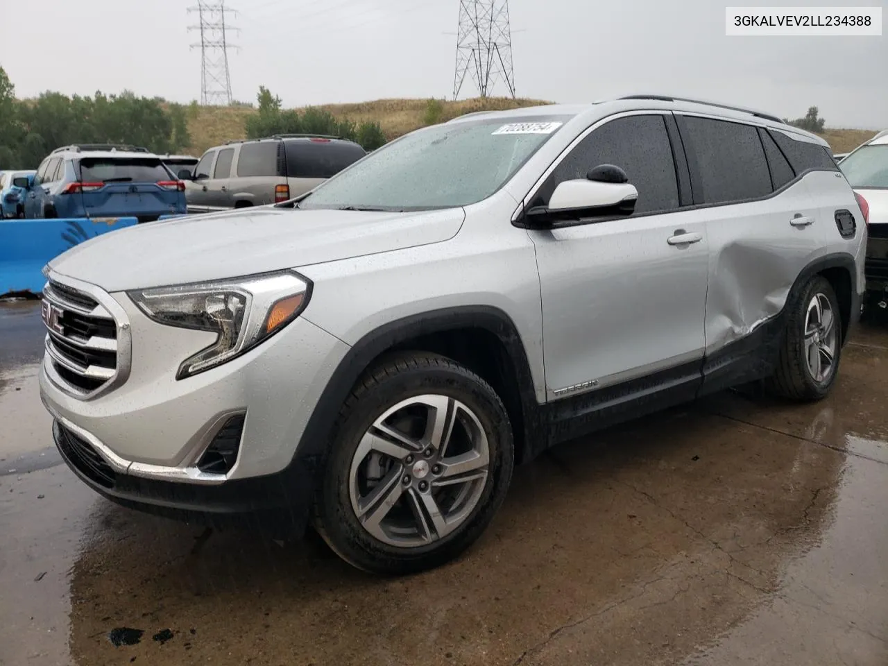 2020 GMC Terrain Slt VIN: 3GKALVEV2LL234388 Lot: 70288754