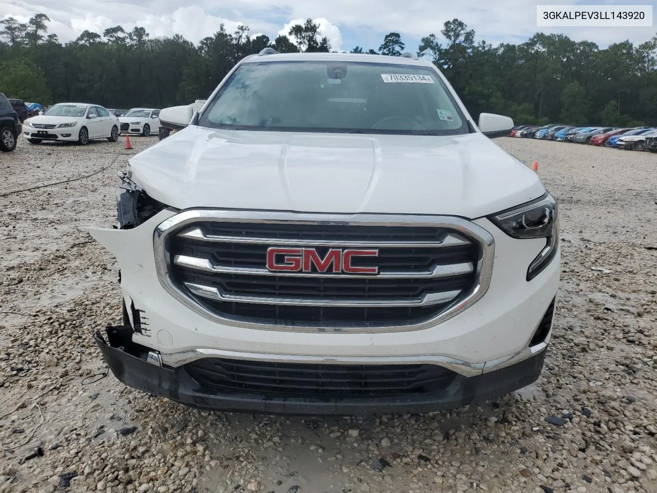 2020 GMC Terrain Slt VIN: 3GKALPEV3LL143920 Lot: 70335134