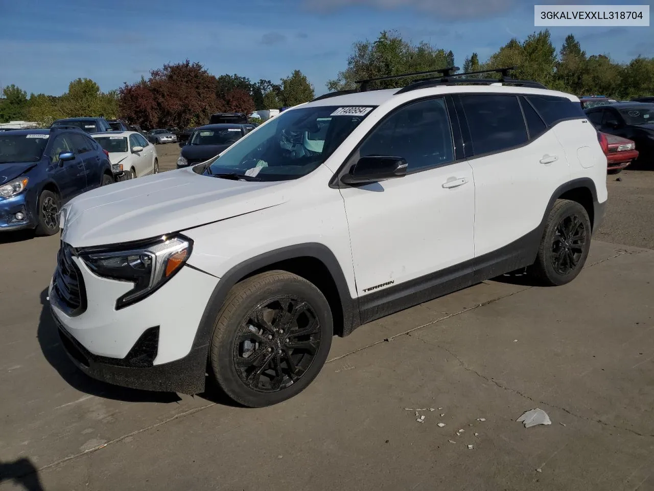 2020 GMC Terrain Slt VIN: 3GKALVEXXLL318704 Lot: 71480954