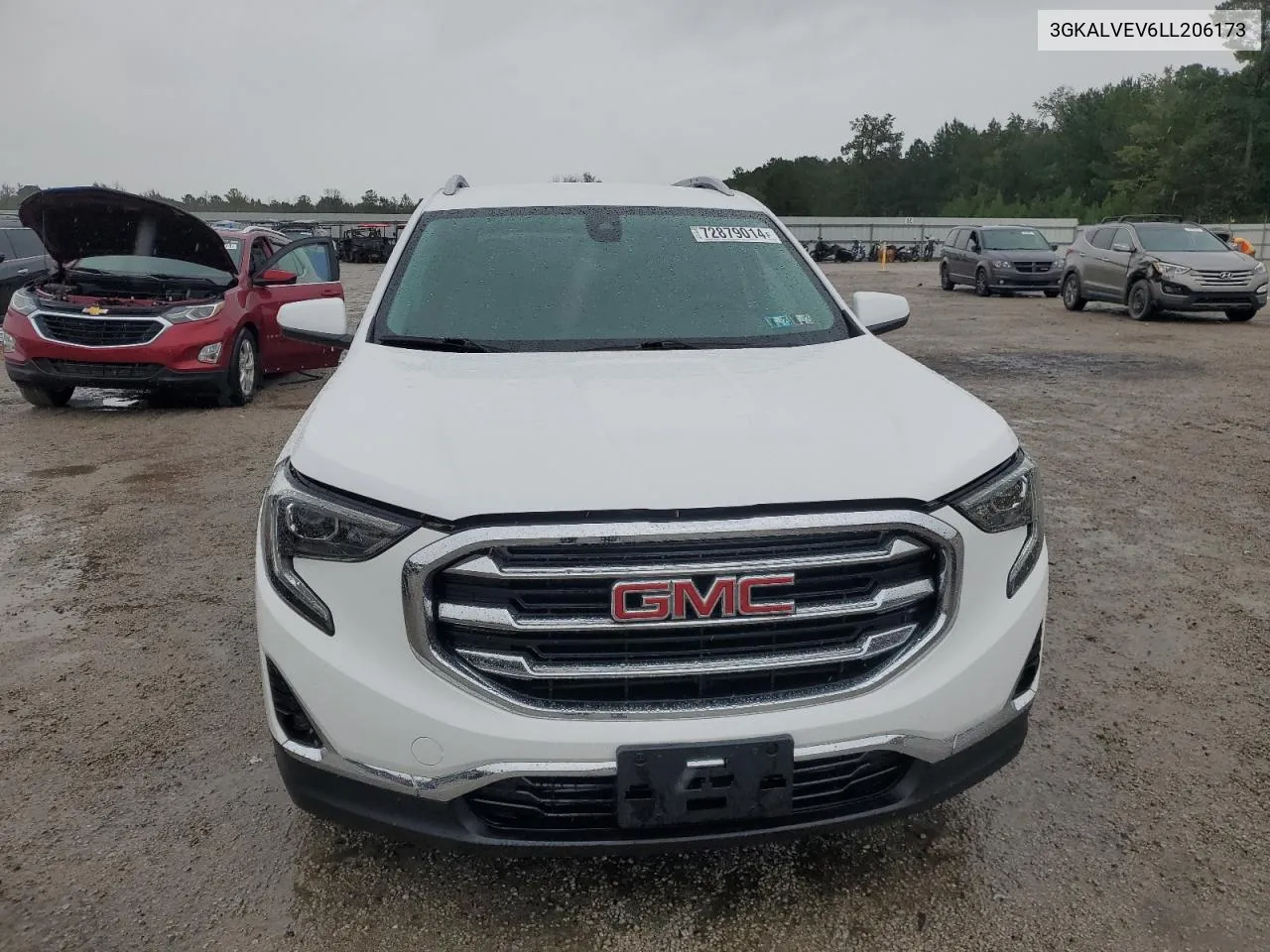 2020 GMC Terrain Slt VIN: 3GKALVEV6LL206173 Lot: 72879014