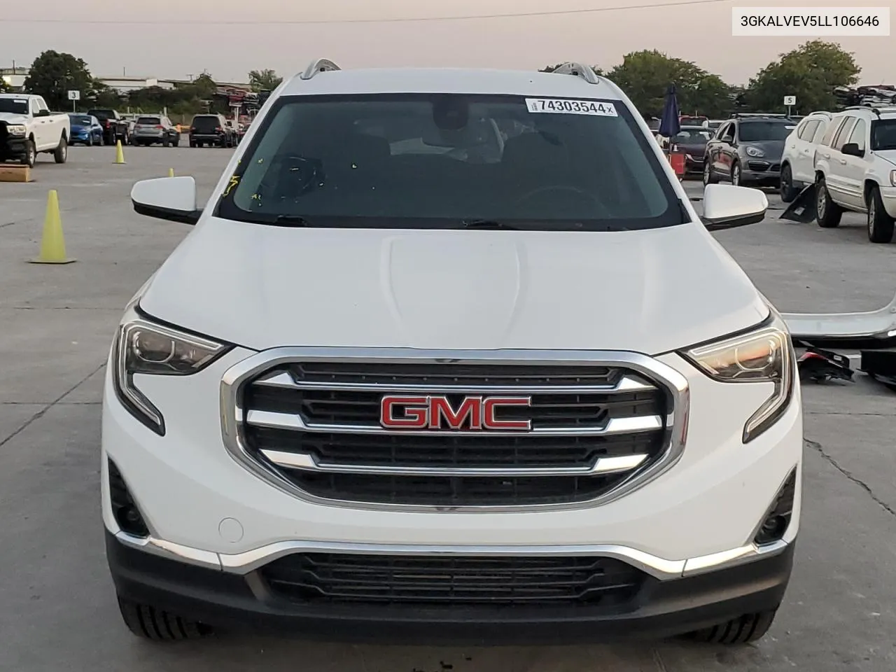 2020 GMC Terrain Slt VIN: 3GKALVEV5LL106646 Lot: 74303544