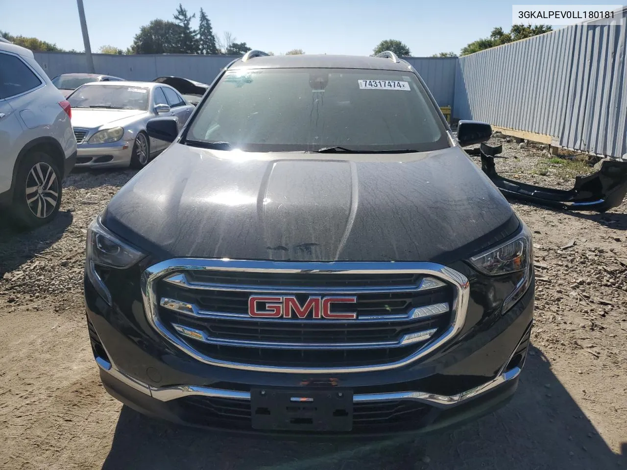 2020 GMC Terrain Slt VIN: 3GKALPEV0LL180181 Lot: 74317474