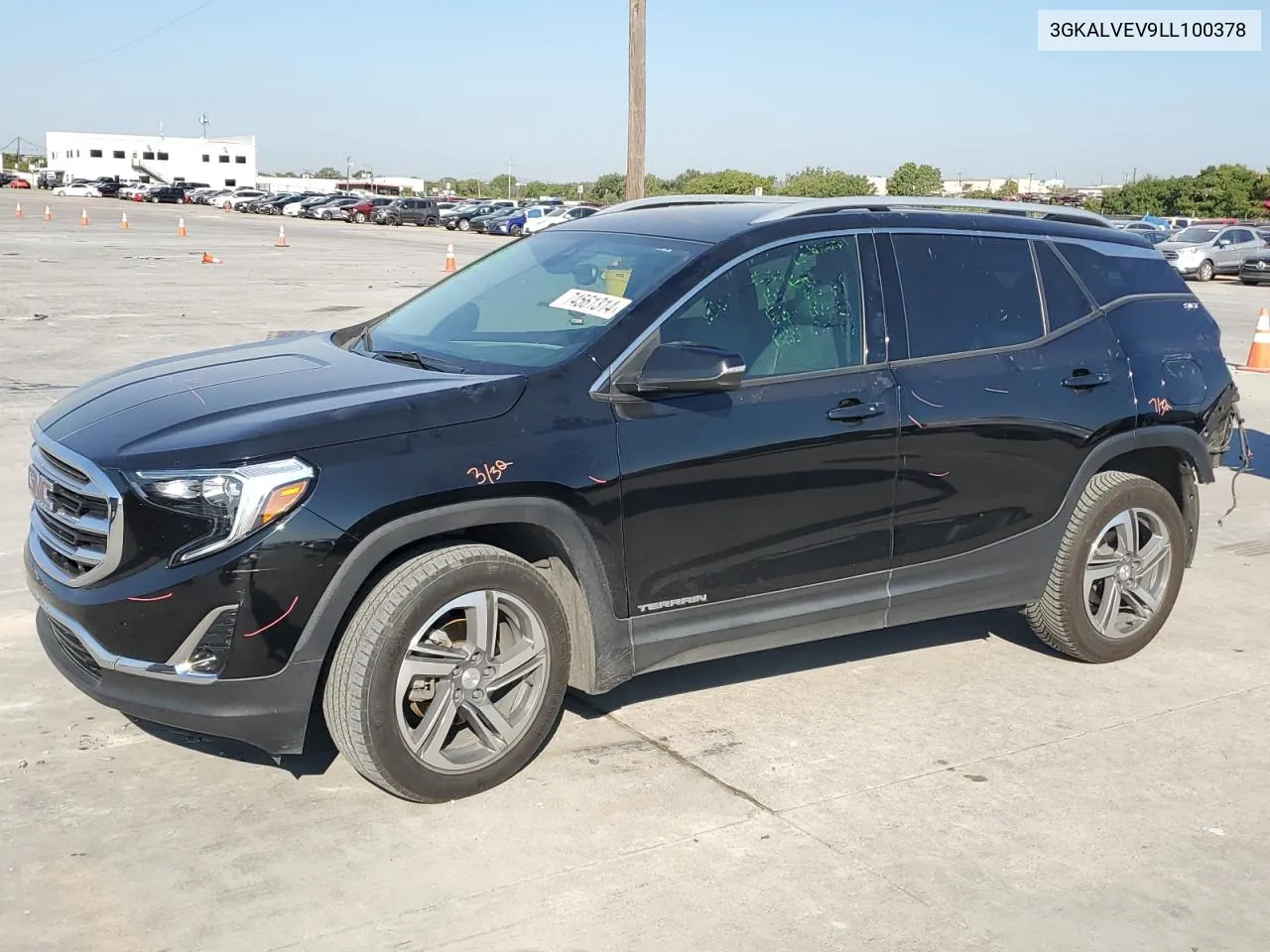 2020 GMC Terrain Slt VIN: 3GKALVEV9LL100378 Lot: 74561314