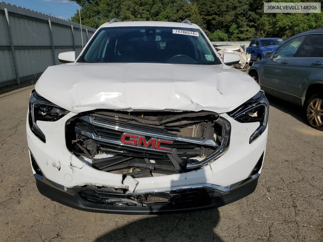 2020 GMC Terrain Slt VIN: 3GKALVEV0LL148206 Lot: 74786574