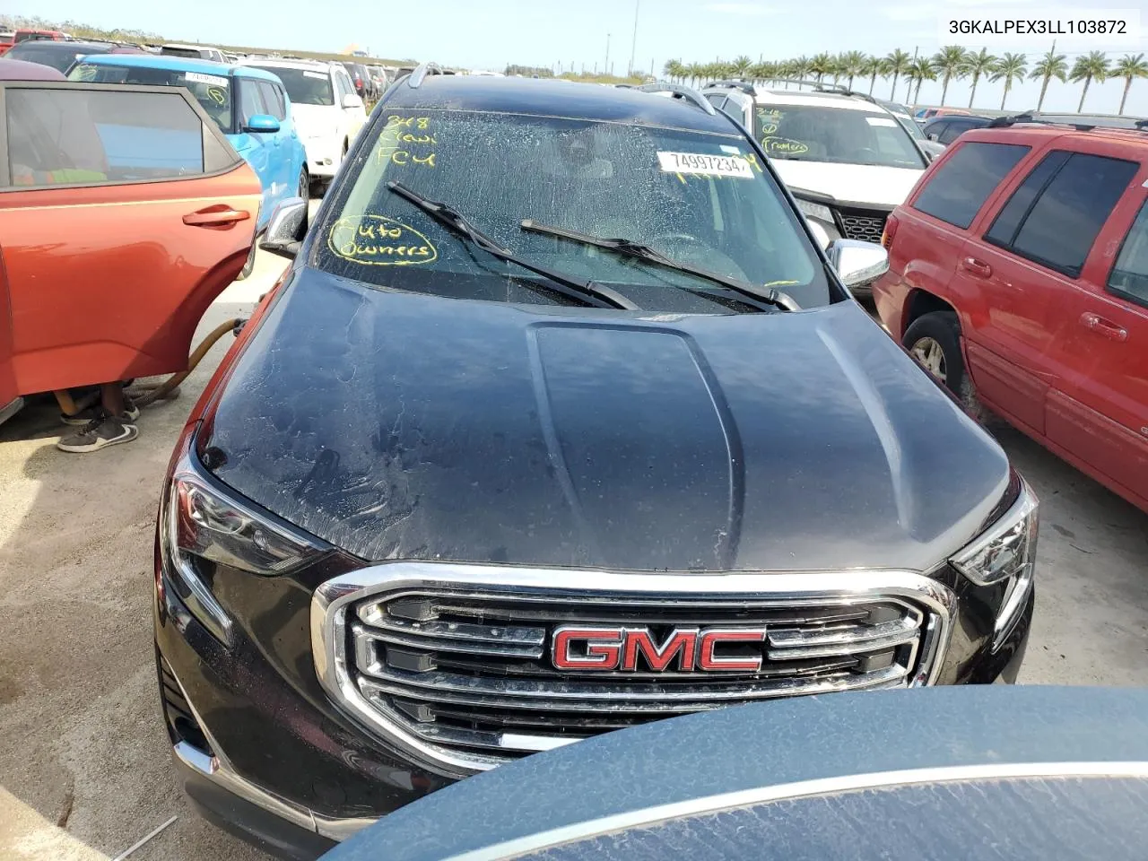 2020 GMC Terrain Slt VIN: 3GKALPEX3LL103872 Lot: 74997234