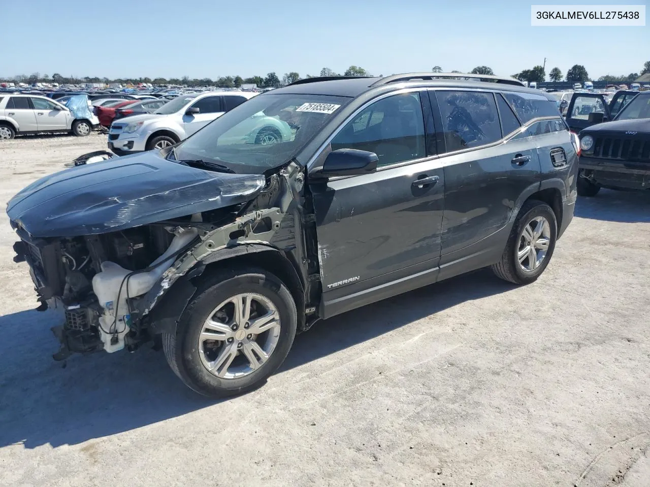 2020 GMC Terrain Sle VIN: 3GKALMEV6LL275438 Lot: 75185504