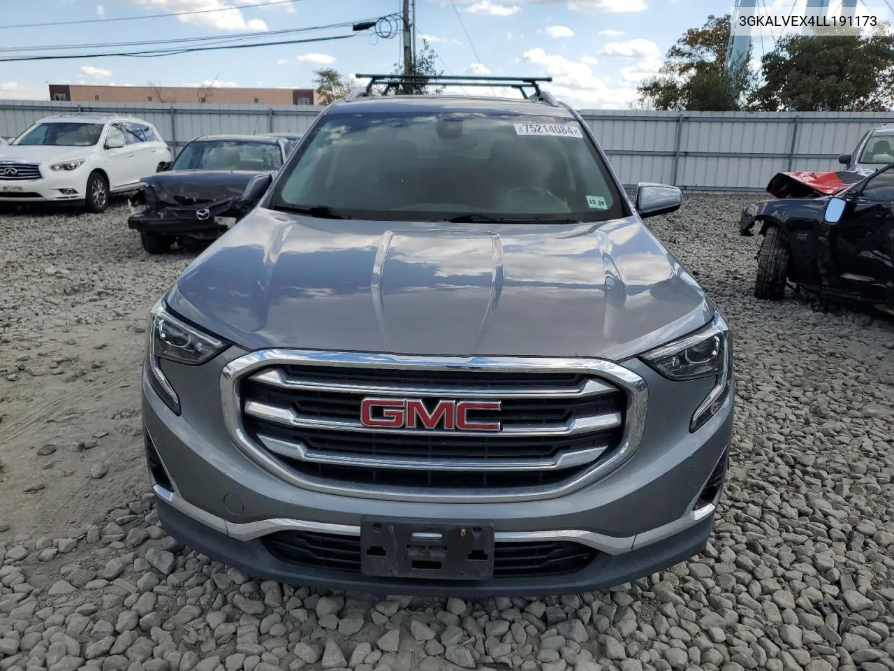 2020 GMC Terrain Slt VIN: 3GKALVEX4LL191173 Lot: 75214084