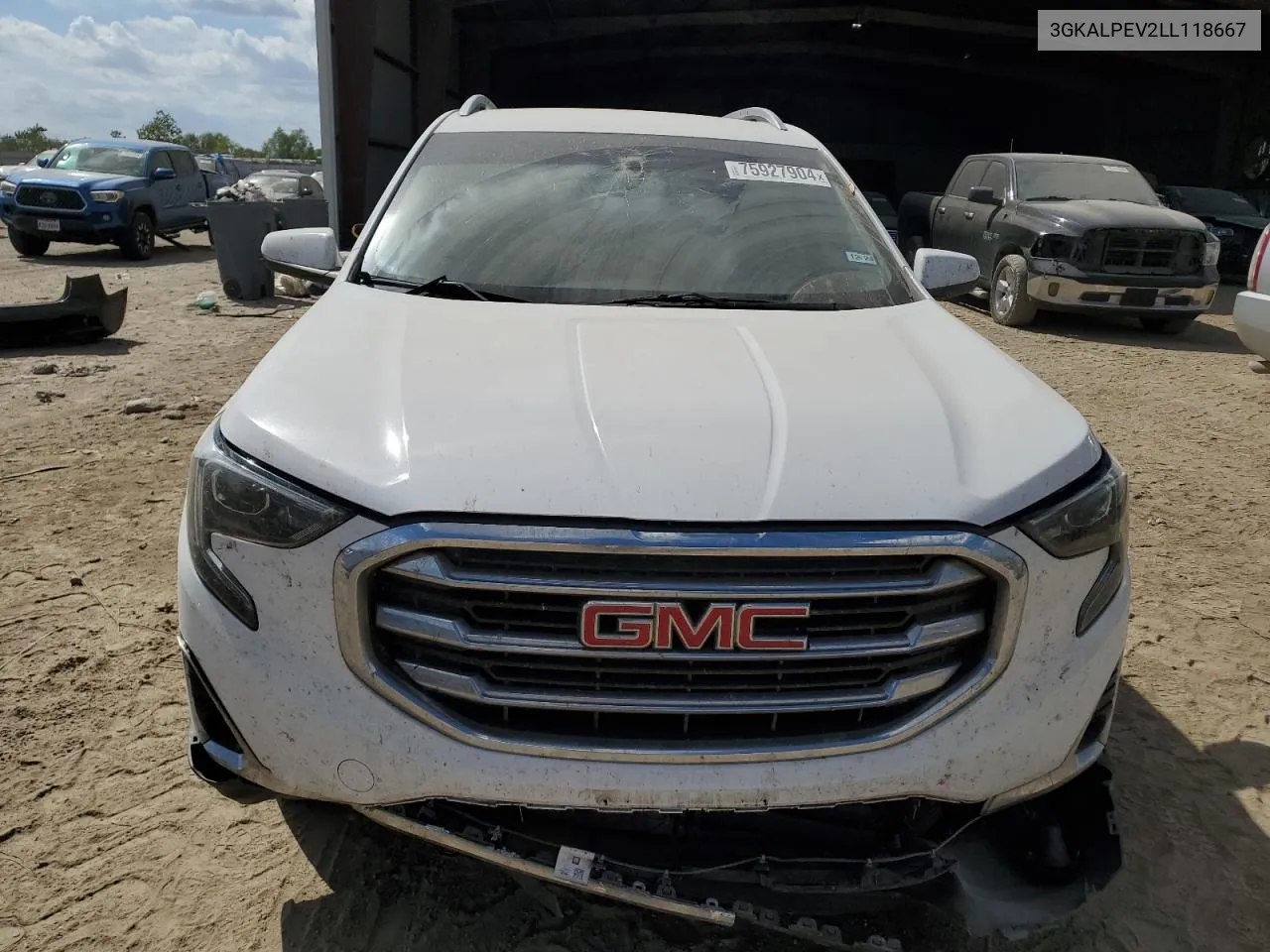 2020 GMC Terrain Slt VIN: 3GKALPEV2LL118667 Lot: 75927904