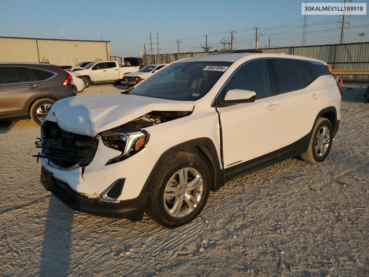 2020 GMC Terrain Sle VIN: 3GKALMEV1LL188918 Lot: 75937094