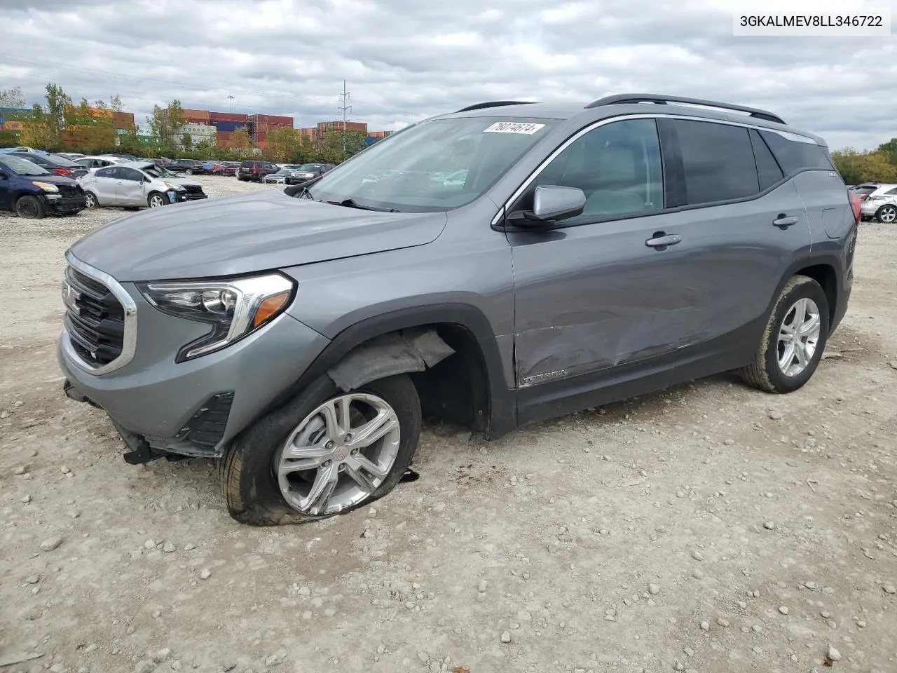 2020 GMC Terrain Sle VIN: 3GKALMEV8LL346722 Lot: 76074674