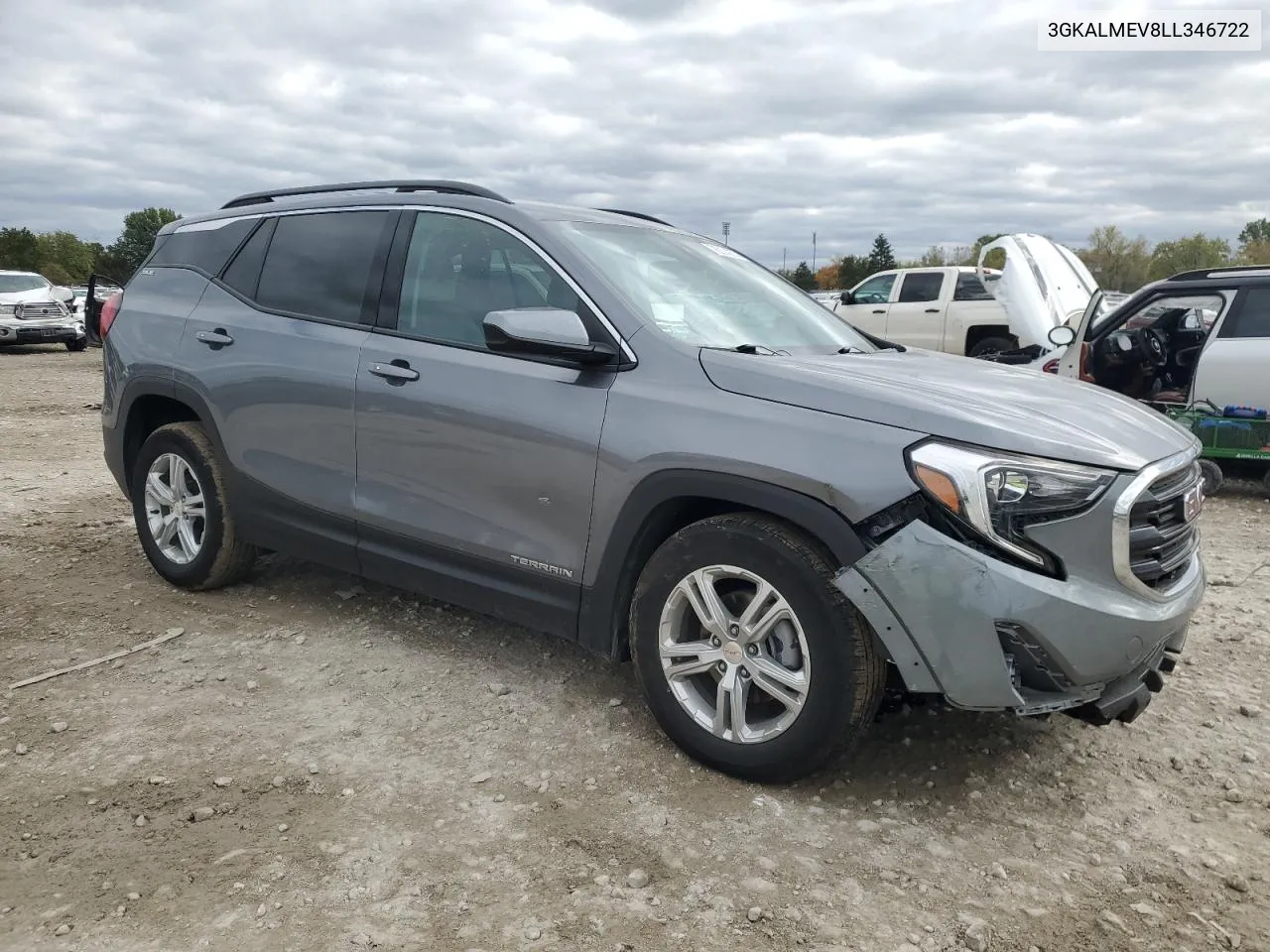 2020 GMC Terrain Sle VIN: 3GKALMEV8LL346722 Lot: 76074674