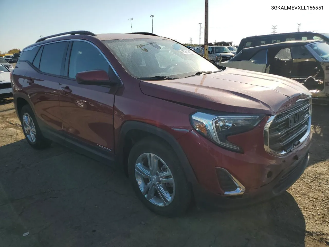 2020 GMC Terrain Sle VIN: 3GKALMEVXLL156551 Lot: 76793054