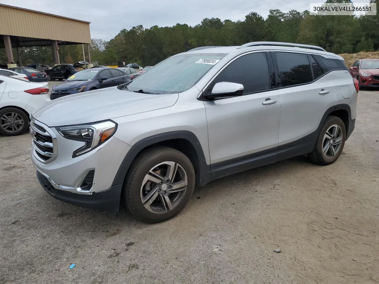 2020 GMC Terrain Slt VIN: 3GKALVEV4LL266551 Lot: 77989034