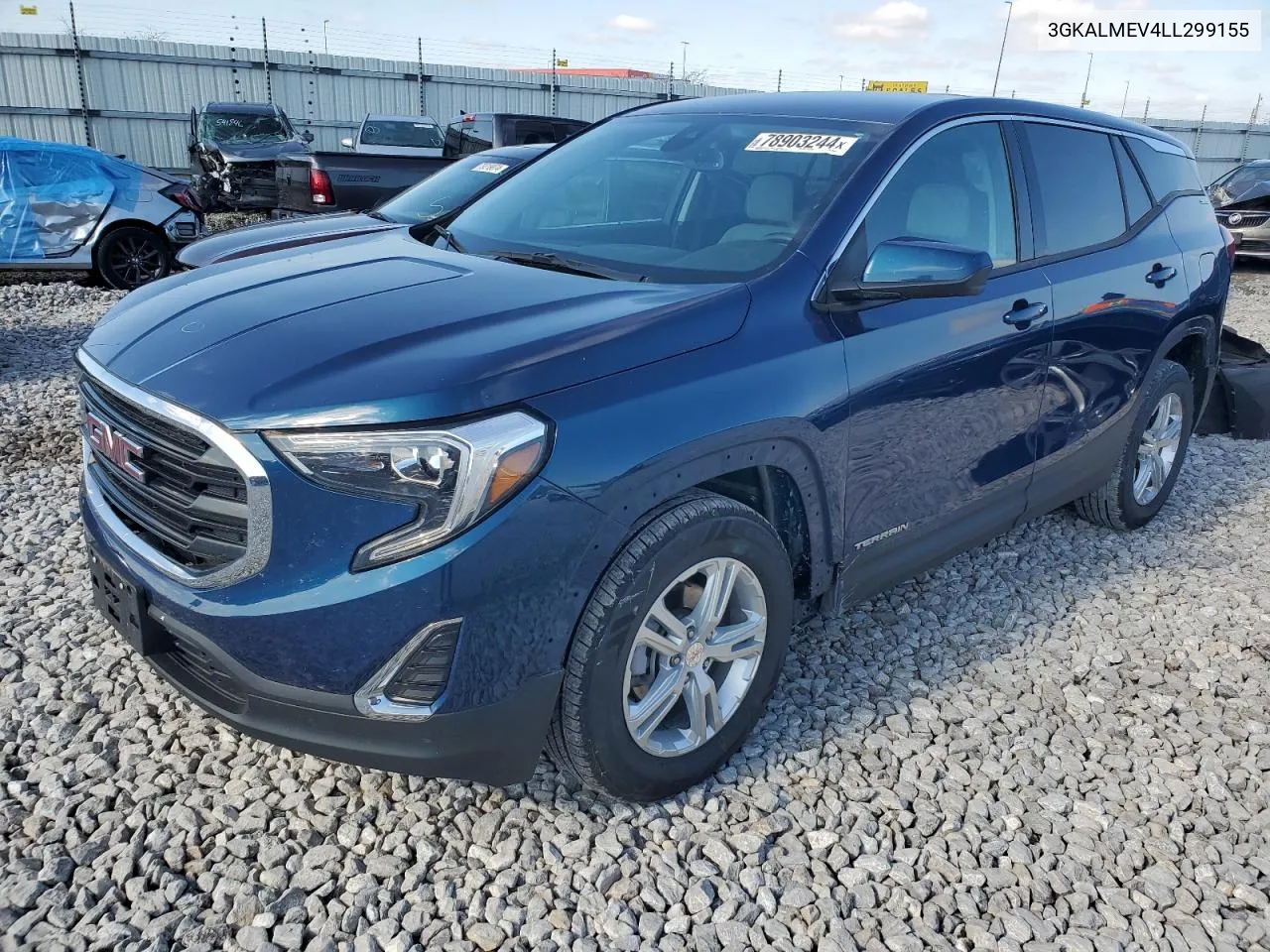 2020 GMC Terrain Sle VIN: 3GKALMEV4LL299155 Lot: 78903244