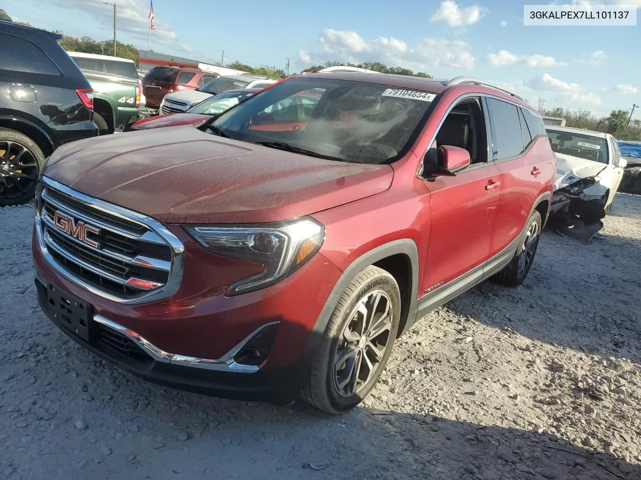 2020 GMC Terrain Slt VIN: 3GKALPEX7LL101137 Lot: 79104654