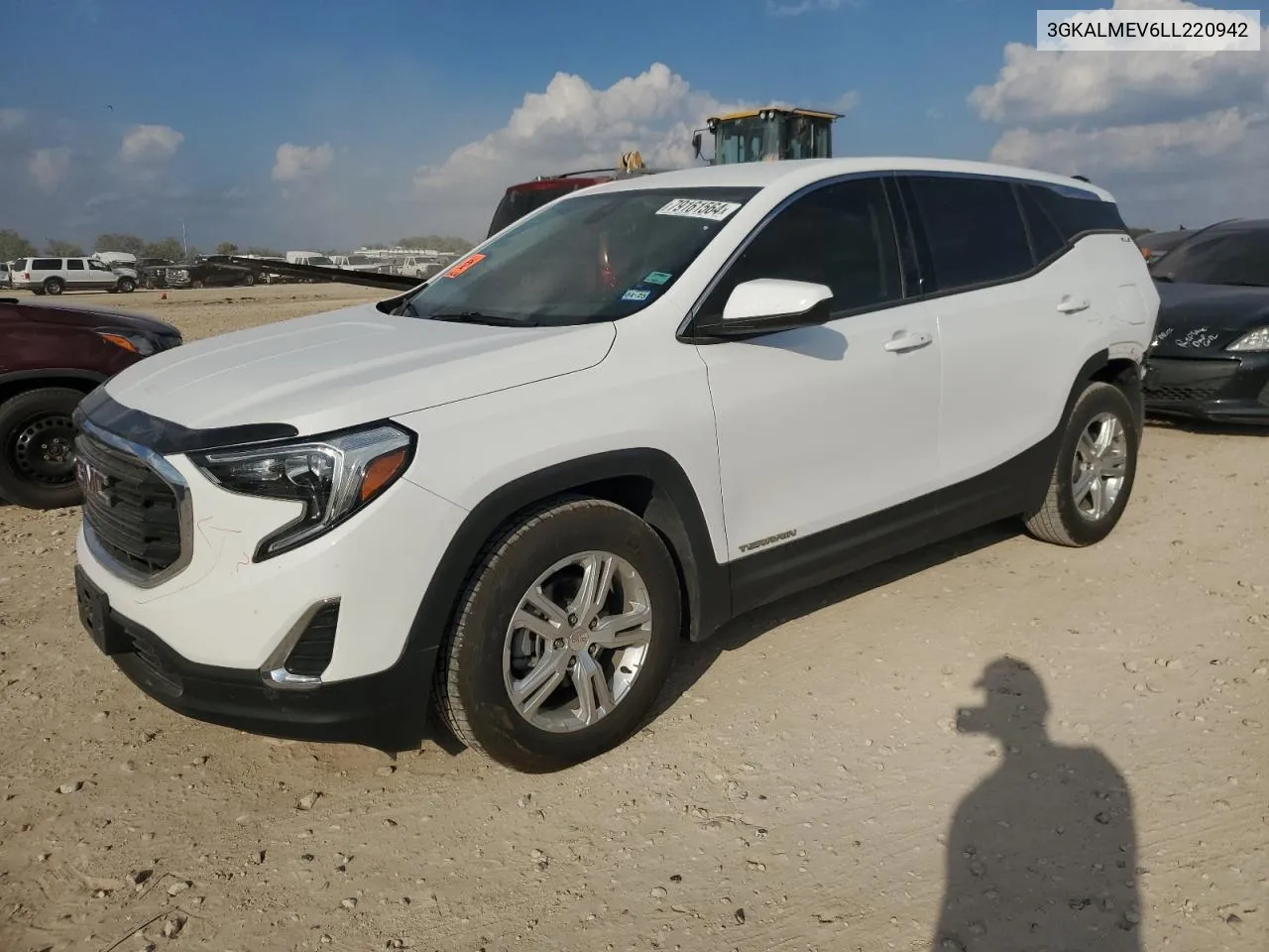 2020 GMC Terrain Sle VIN: 3GKALMEV6LL220942 Lot: 79161564