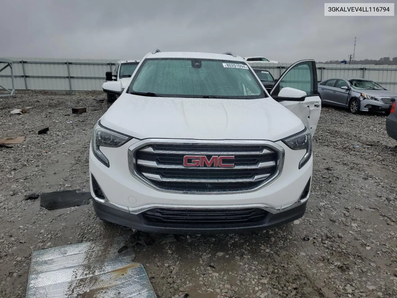 2020 GMC Terrain Slt VIN: 3GKALVEV4LL116794 Lot: 80201094