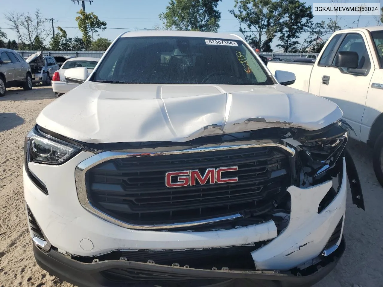 2021 GMC Terrain Sle VIN: 3GKALMEV6ML353024 Lot: 52387154