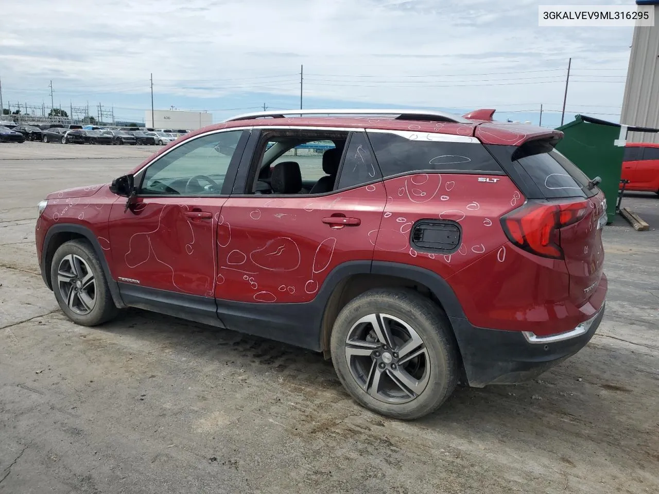 2021 GMC Terrain Slt VIN: 3GKALVEV9ML316295 Lot: 60968964