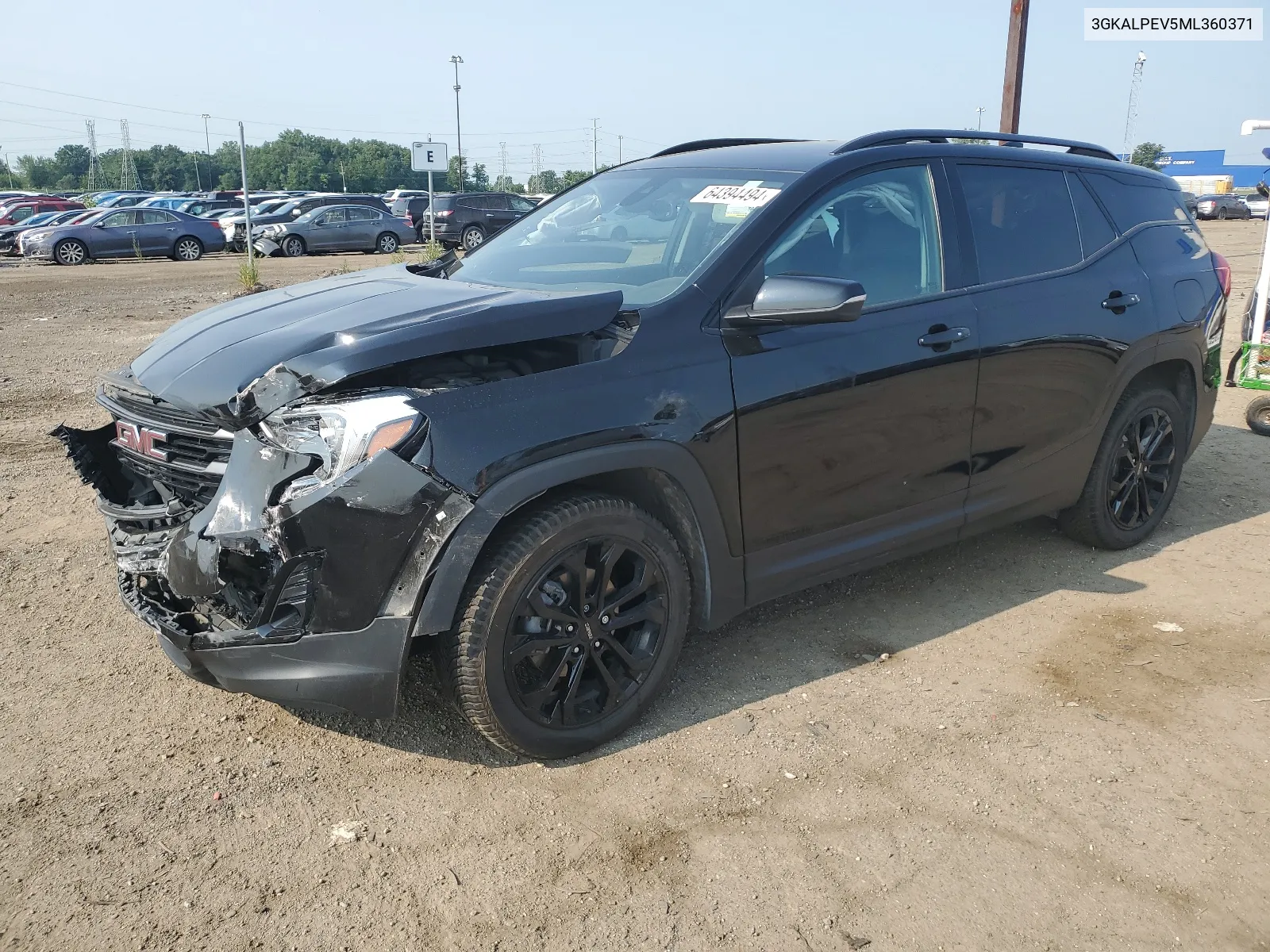 2021 GMC Terrain Slt VIN: 3GKALPEV5ML360371 Lot: 64394494