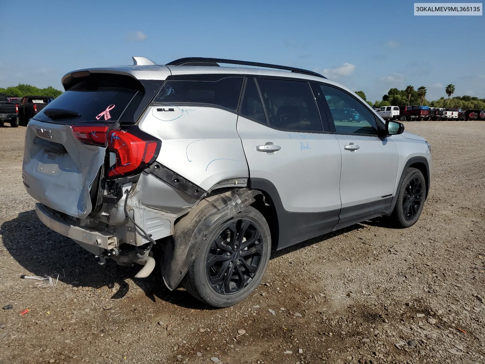 2021 GMC Terrain Sle VIN: 3GKALMEV9ML365135 Lot: 65210134