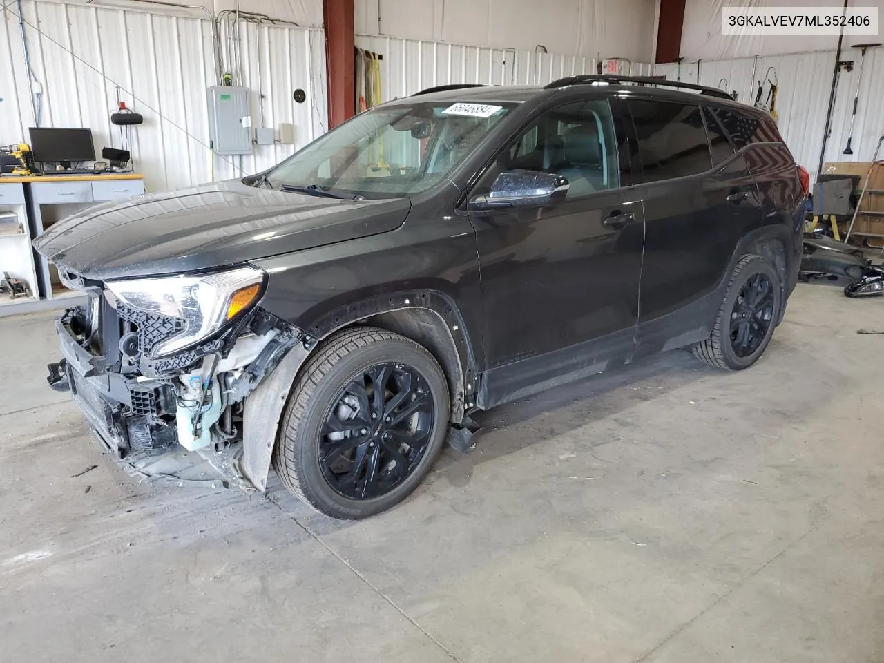 2021 GMC Terrain Slt VIN: 3GKALVEV7ML352406 Lot: 66046884