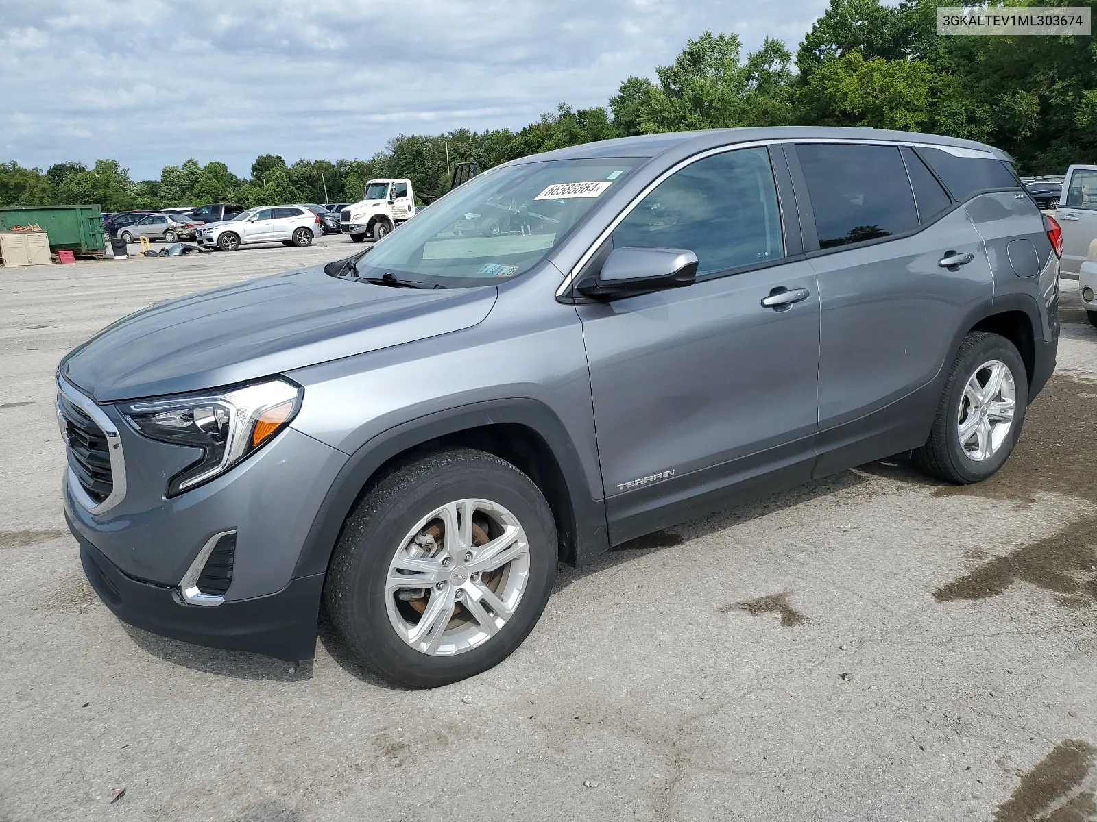 2021 GMC Terrain Sle VIN: 3GKALTEV1ML303674 Lot: 66588864