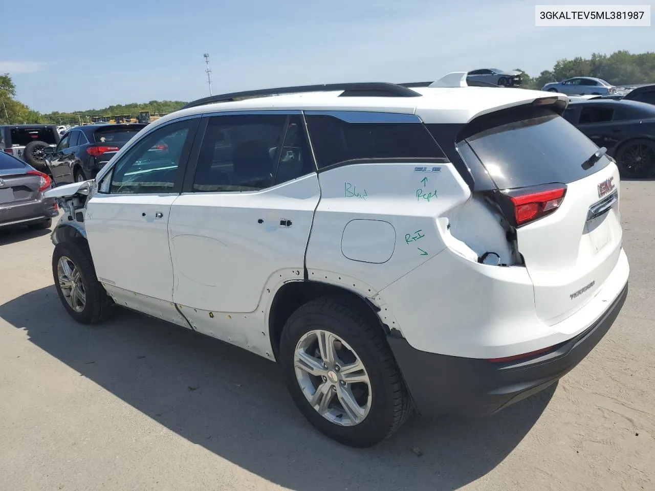 2021 GMC Terrain Sle VIN: 3GKALTEV5ML381987 Lot: 69172064