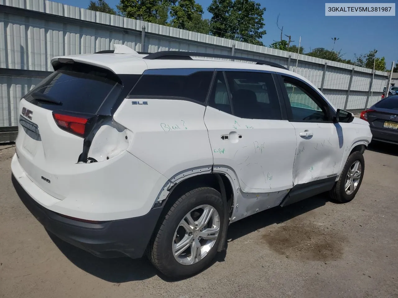 2021 GMC Terrain Sle VIN: 3GKALTEV5ML381987 Lot: 69172064