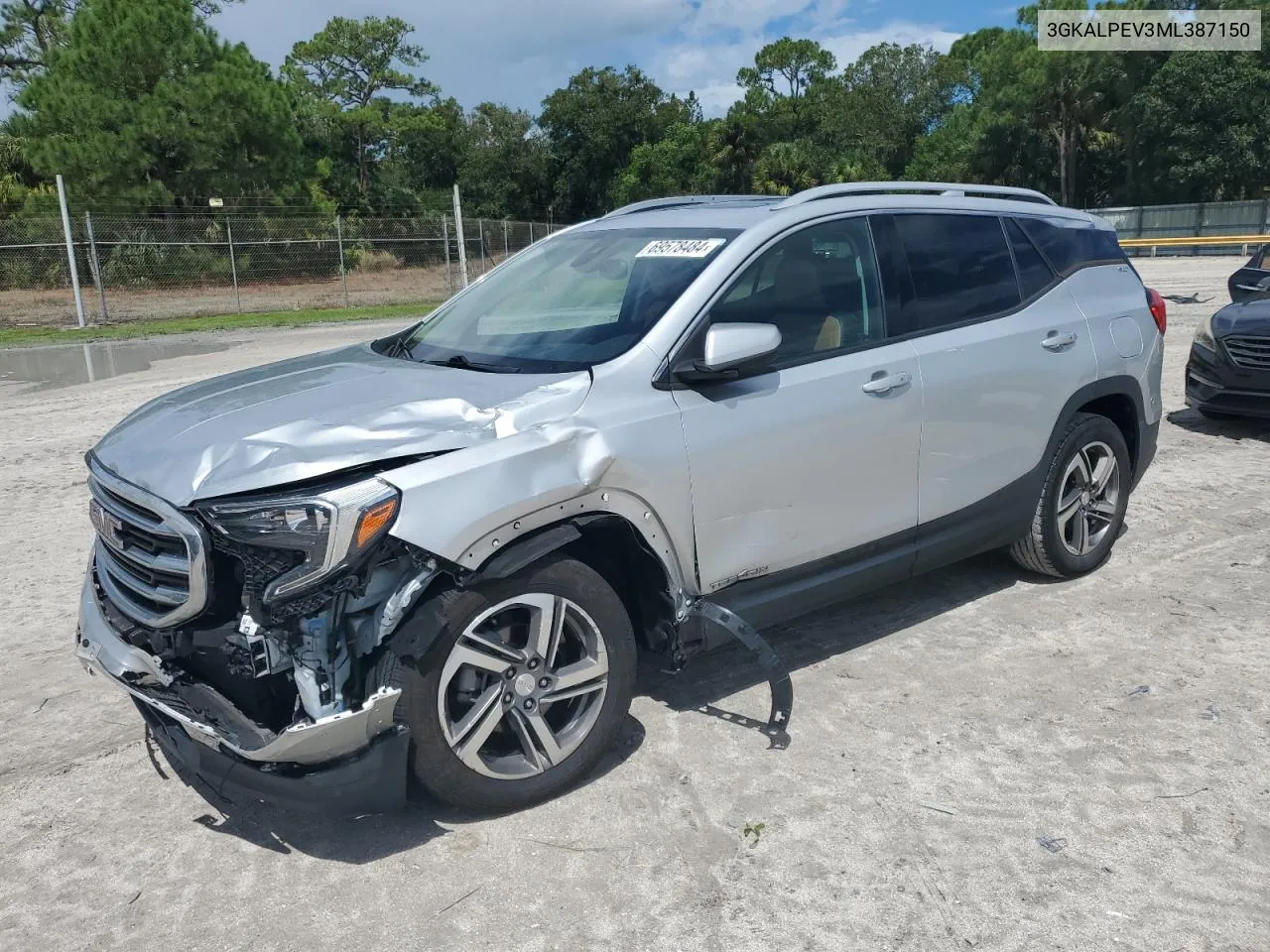 2021 GMC Terrain Slt VIN: 3GKALPEV3ML387150 Lot: 69578484