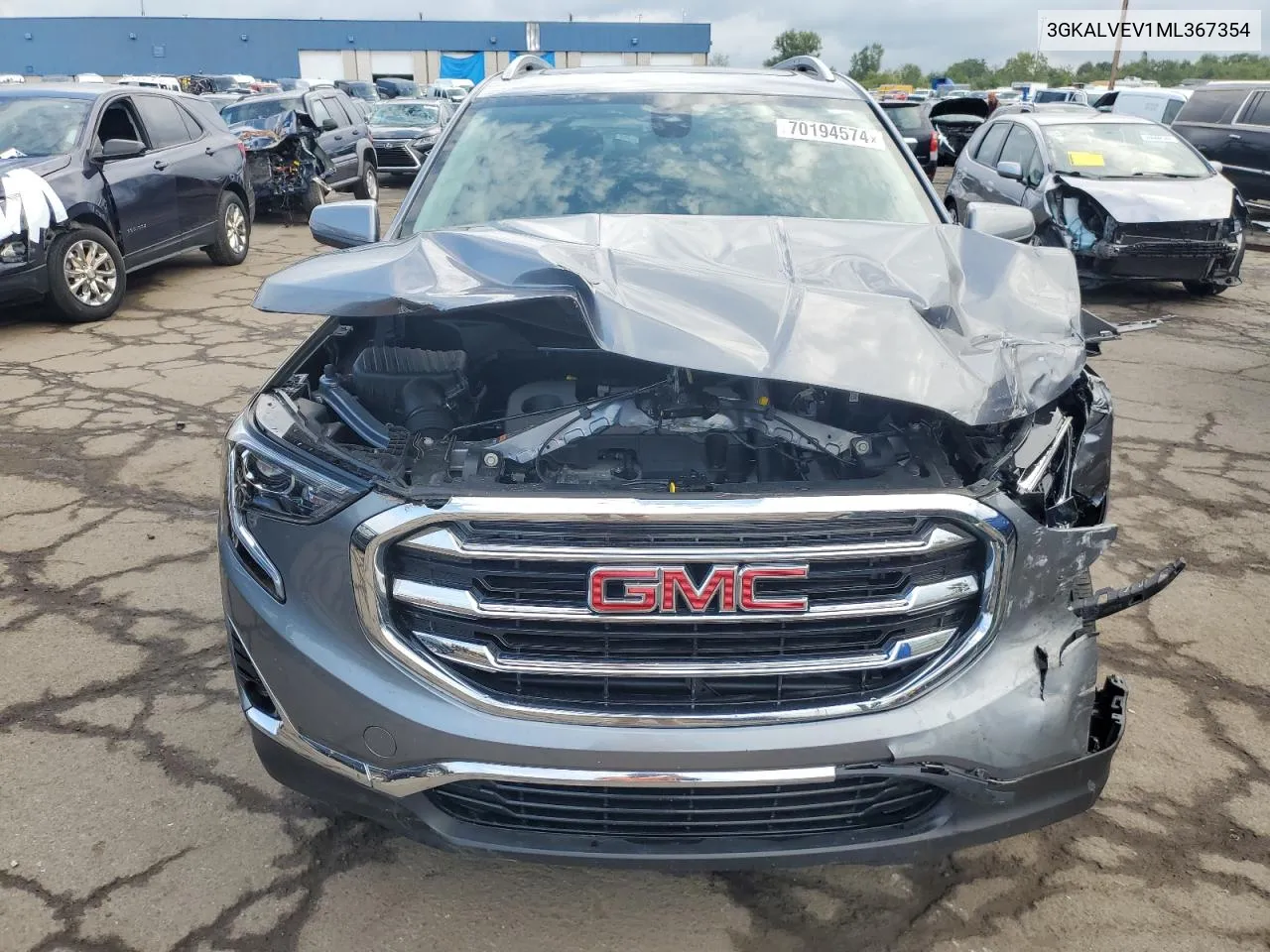 2021 GMC Terrain Slt VIN: 3GKALVEV1ML367354 Lot: 70194574