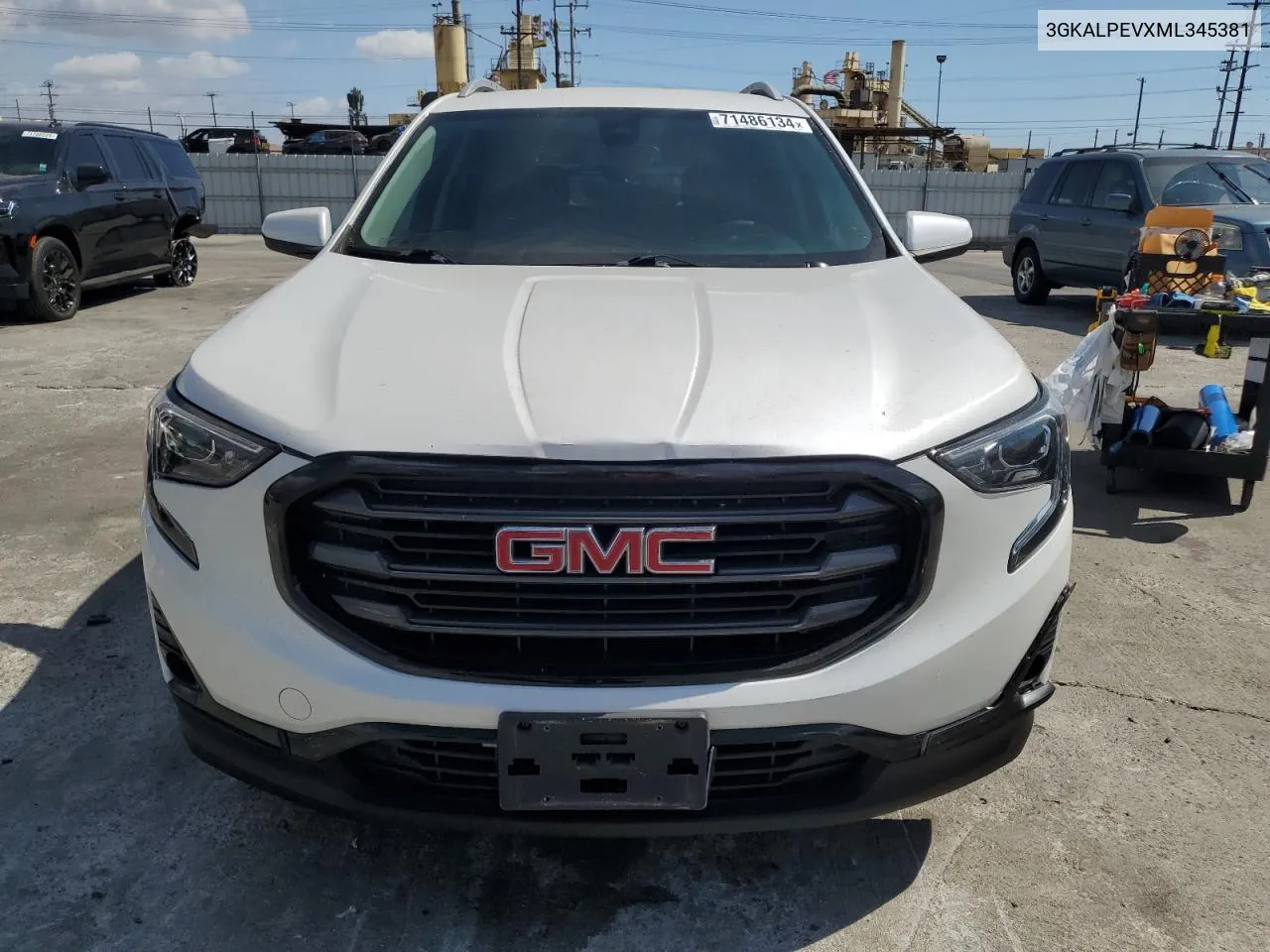 2021 GMC Terrain Slt VIN: 3GKALPEVXML345381 Lot: 71486134