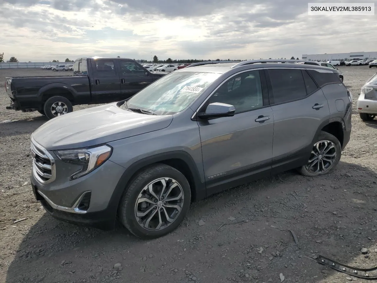 2021 GMC Terrain Slt VIN: 3GKALVEV2ML385913 Lot: 71641934