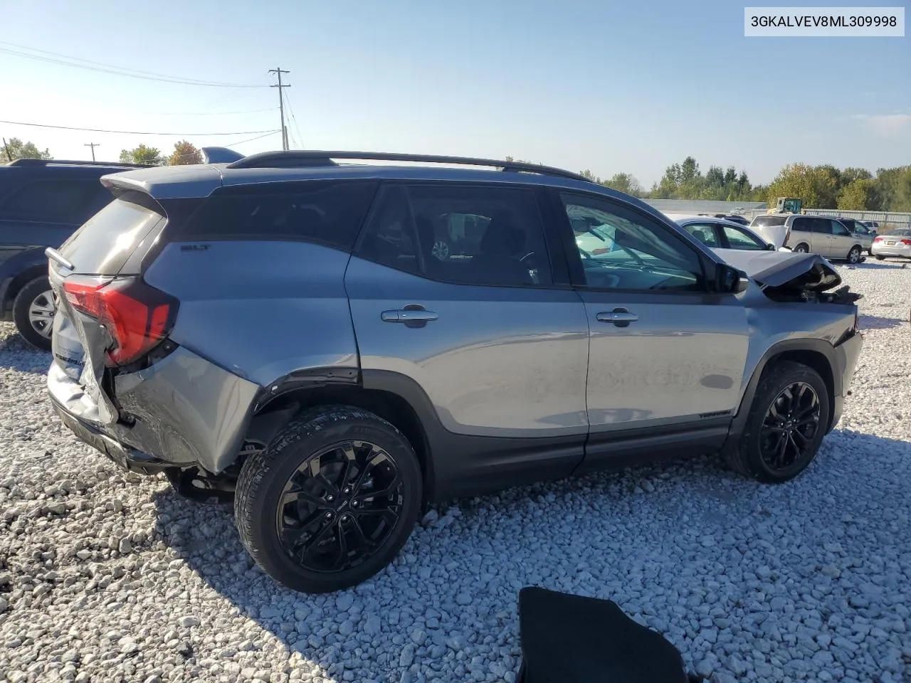 2021 GMC Terrain Slt VIN: 3GKALVEV8ML309998 Lot: 71922004