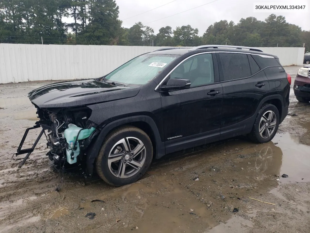 2021 GMC Terrain Slt VIN: 3GKALPEVXML334347 Lot: 72170004