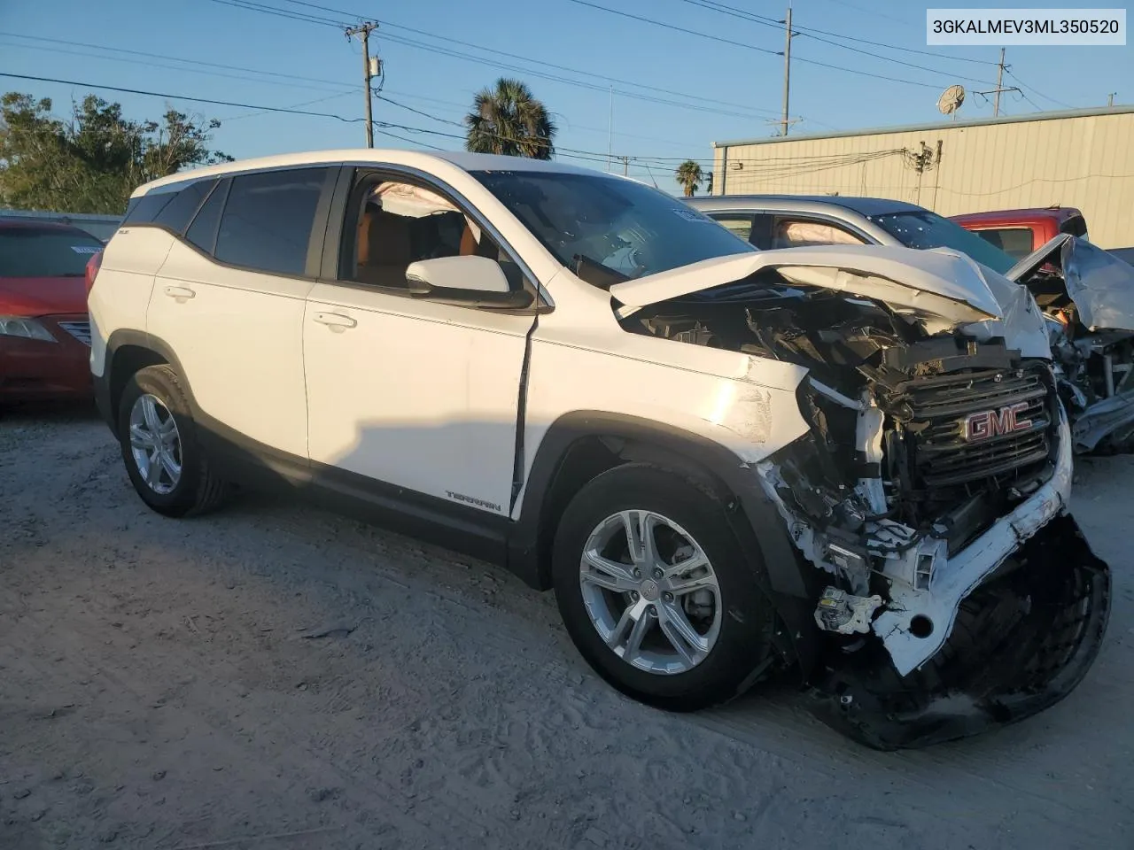 2021 GMC Terrain Sle VIN: 3GKALMEV3ML350520 Lot: 72739624