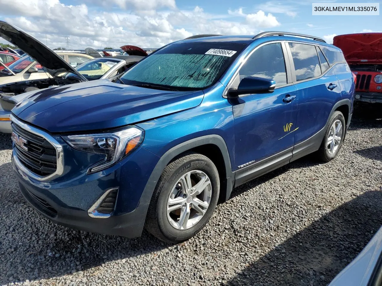 2021 GMC Terrain Sle VIN: 3GKALMEV1ML335076 Lot: 74098654