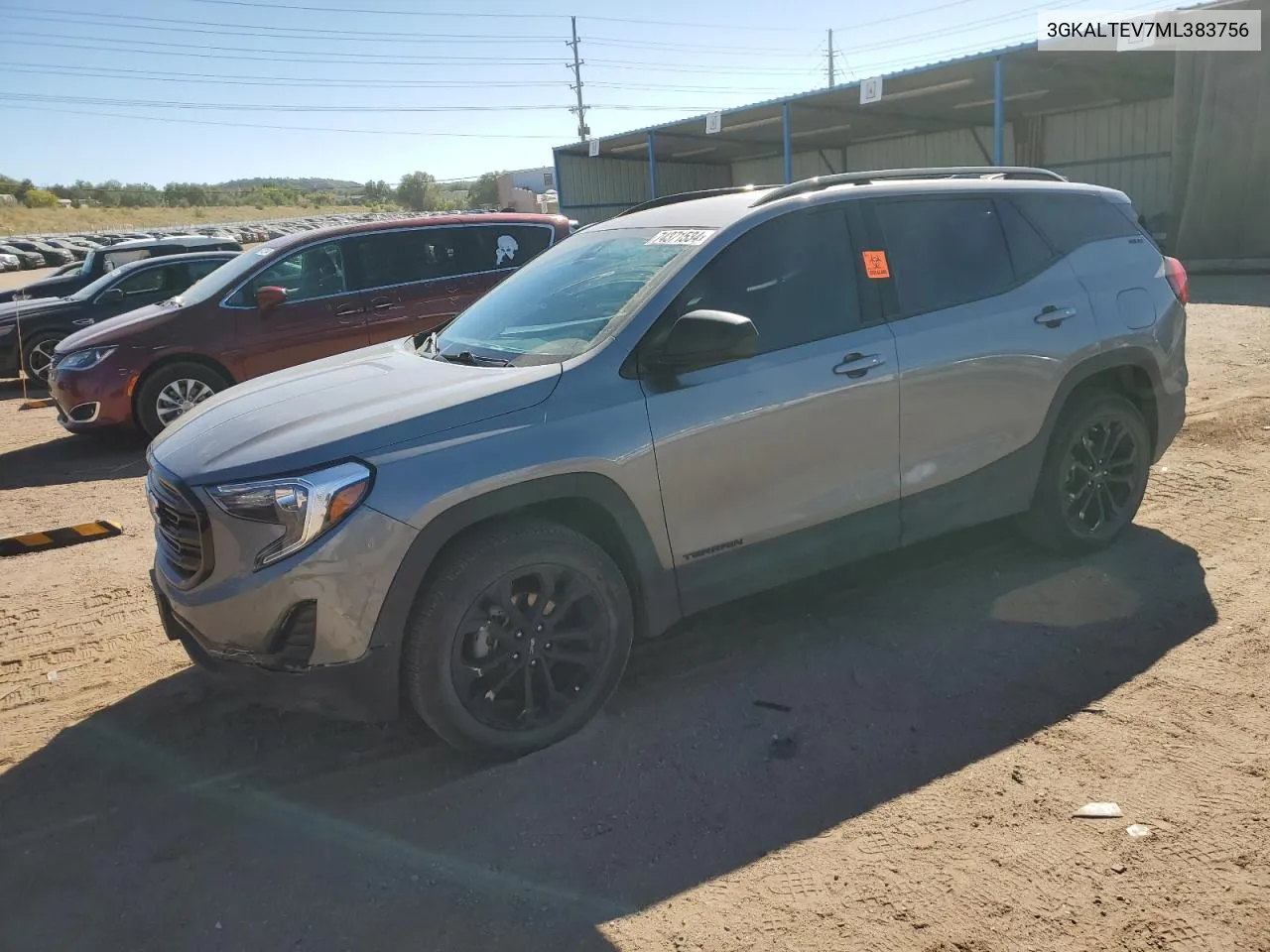 2021 GMC Terrain Sle VIN: 3GKALTEV7ML383756 Lot: 74371534